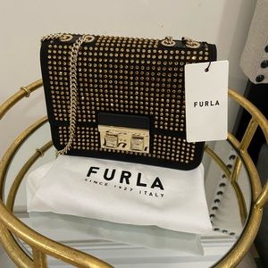 Furla Mini Bella Embellished Crossbody Bag
